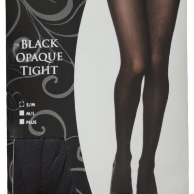 New Spirit Halloween Black Opaque Tights ! (S/M)